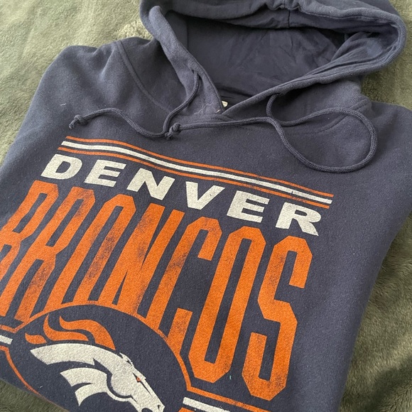 #216 DENVER BRONCOS FAN FOOTBALL HOODIE SIZE XXL - Picture 3 of 12